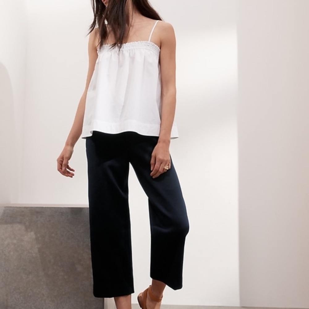 NWT High-Rise Wide-Leg Cropped Pant, sz 6